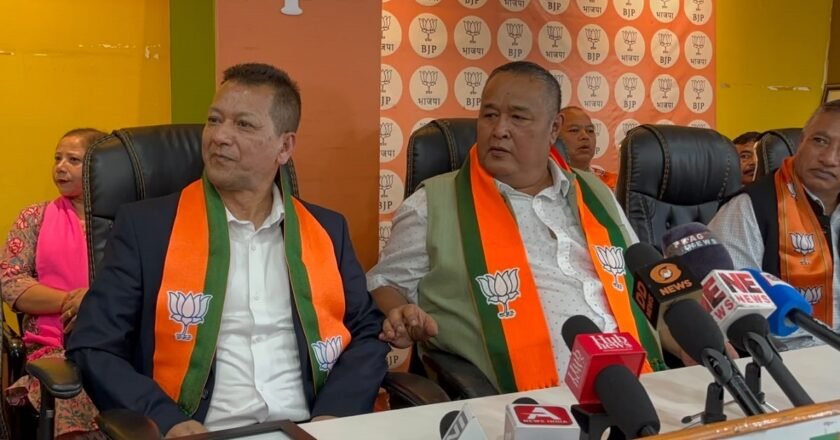 BJP Meghlaya inducts Jemino Mawtoh
