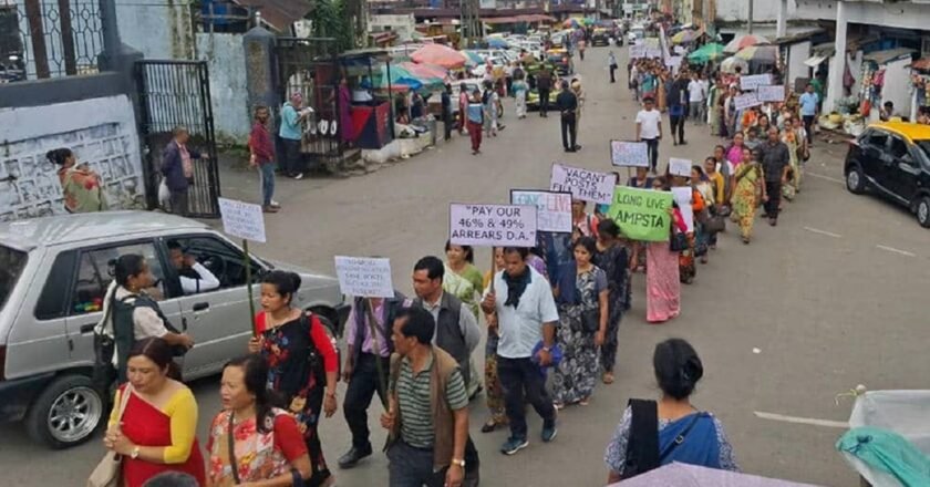 Meghalaya deficit teachers hit streets over various demands